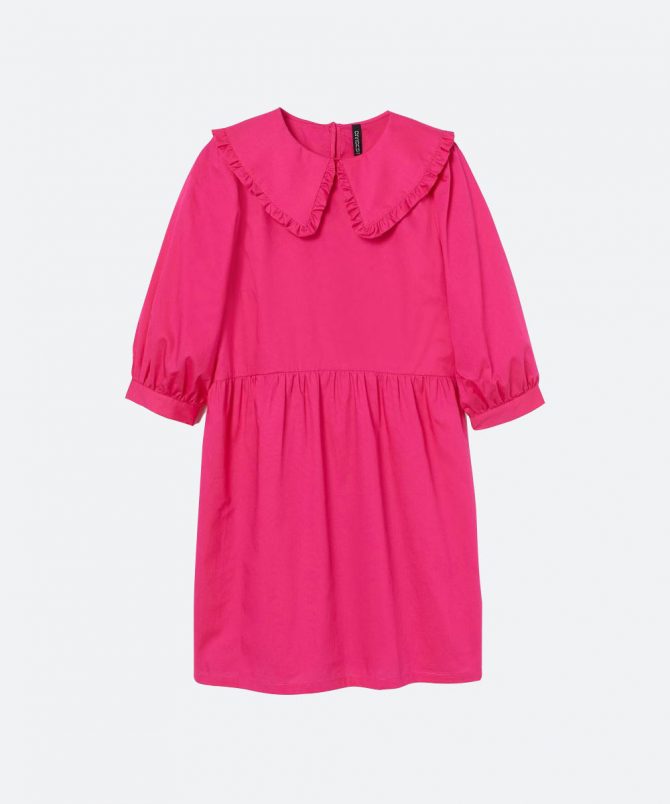 Collared Poplin Dress